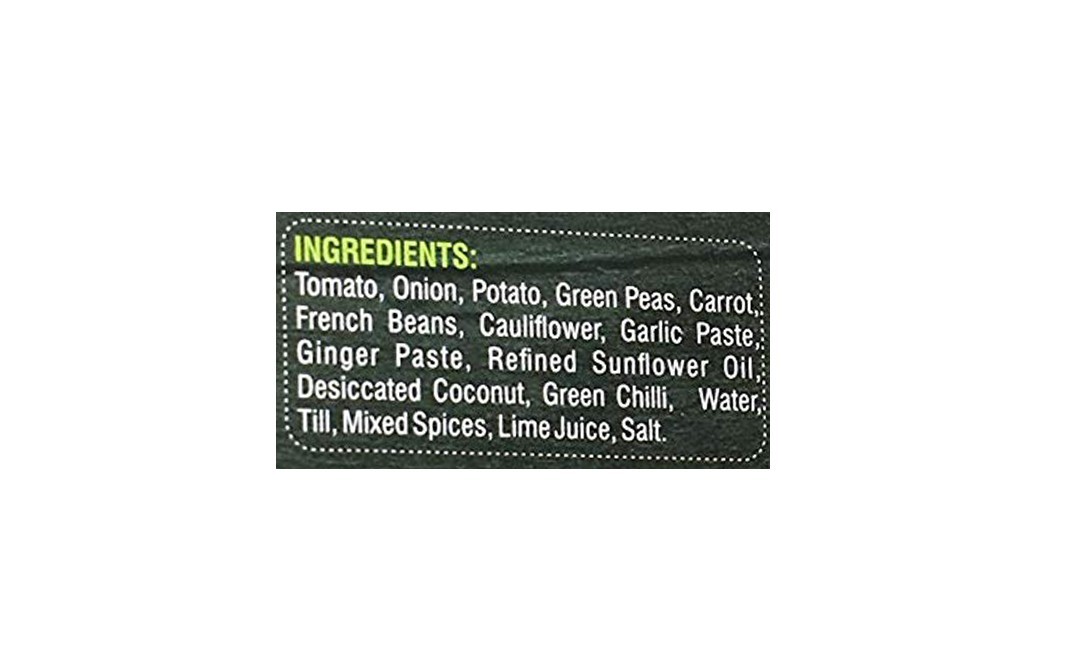 Minute Chef Mix Veg Masala    Pack  300 grams
